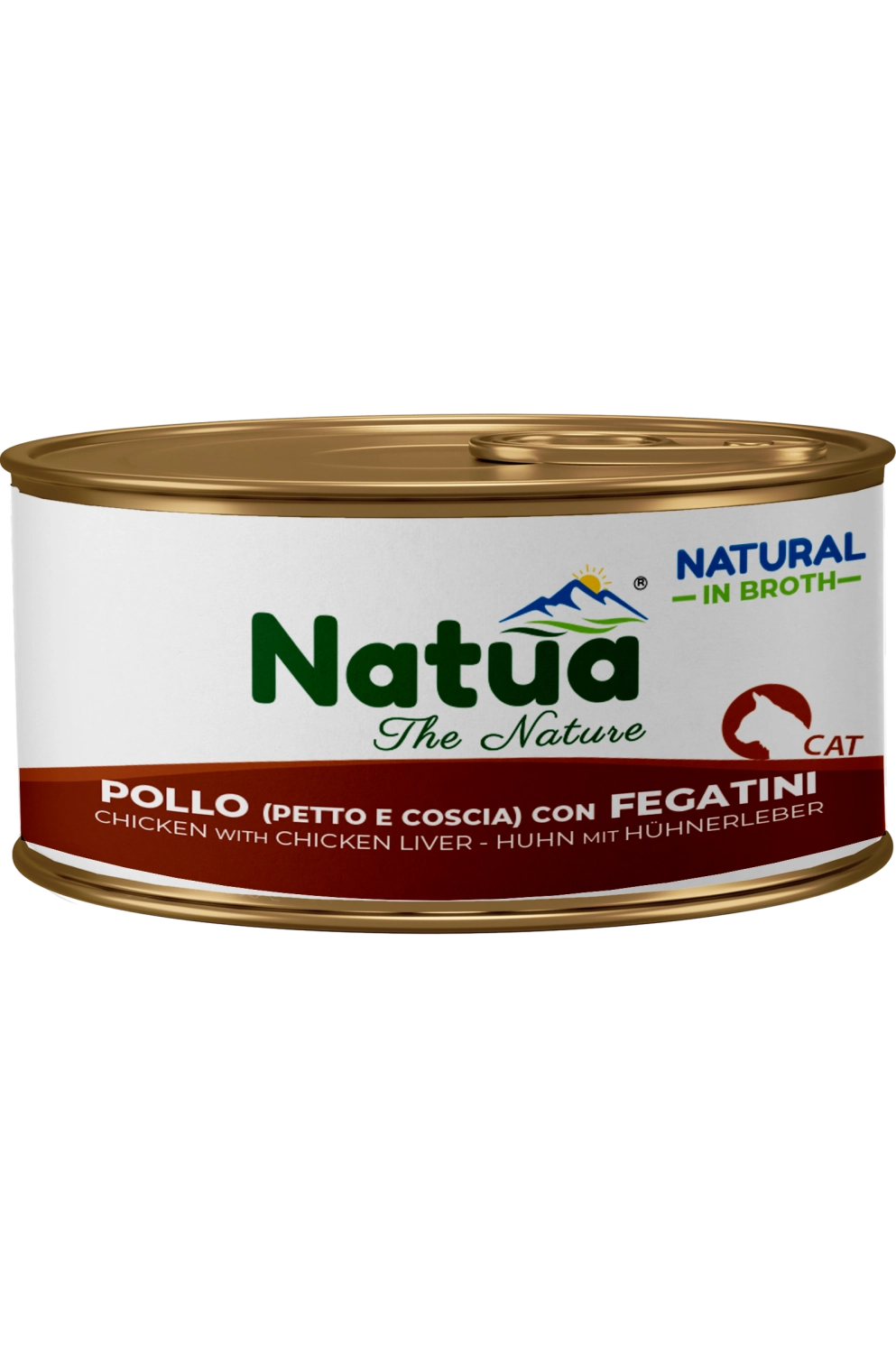 Natua Cat Natural Pollo Fegatini Broth 85g Lattina Natua Cat Natural Pollo Fegatini Broth 85g Lattina